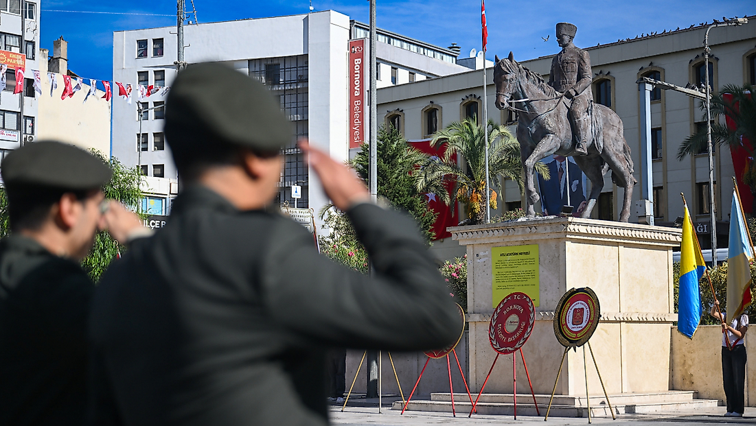 Bornova’da gazilere şükran: 19 Eylül törenle kutlandı