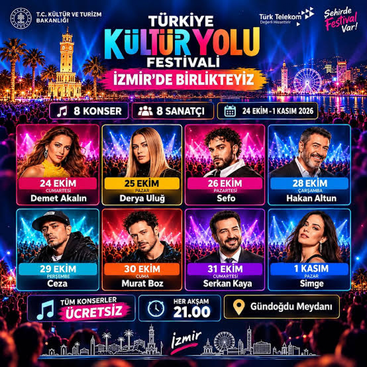 İzmir Kültür Yolu Festivali 2026: Konser takvimi ve etkinlikler