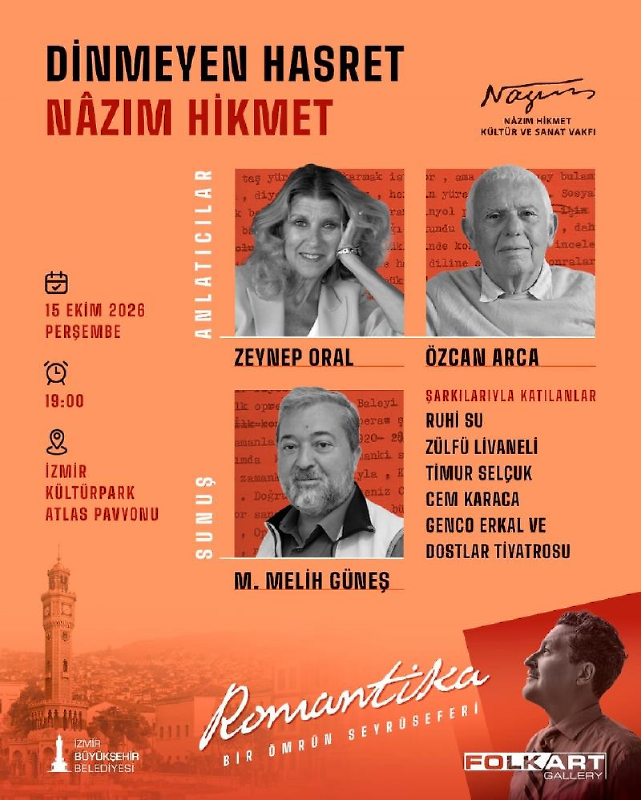 İzmir'de Nâzım Hikmet sergisine dört özel kültür sanat etkinliği