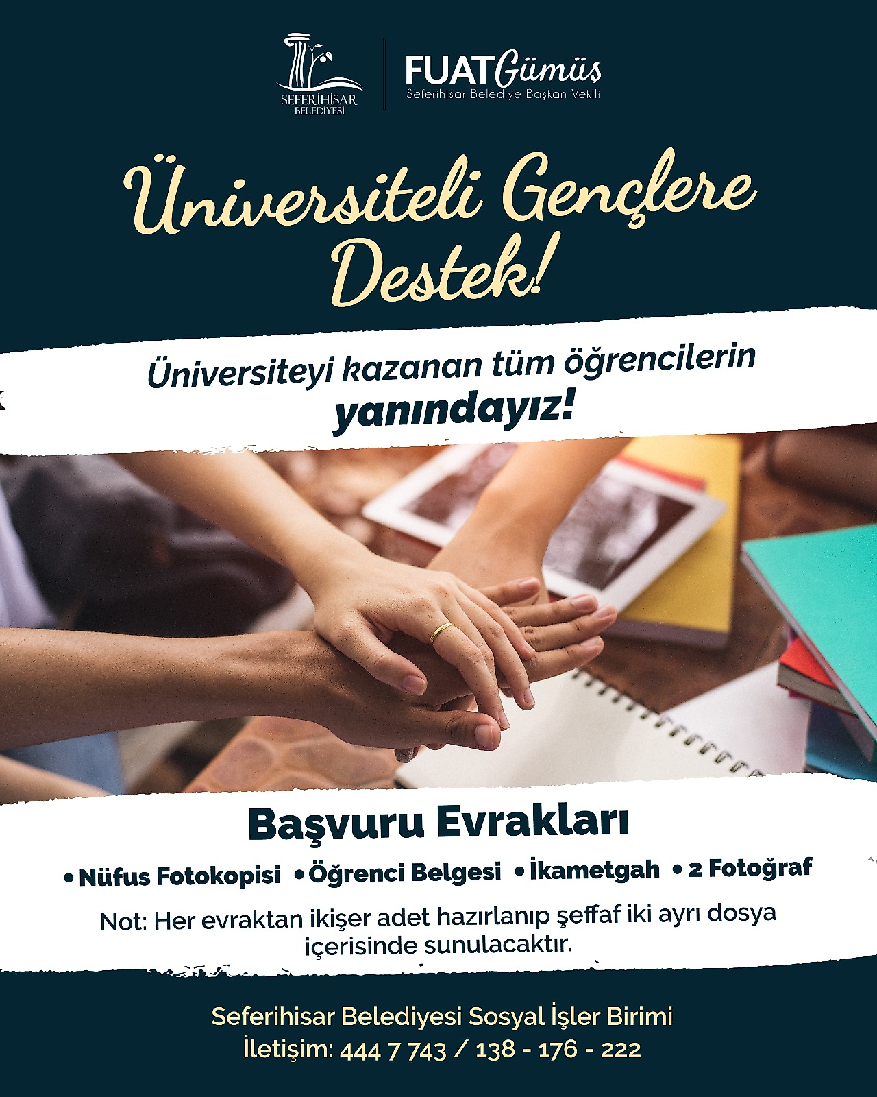 Seferihisar'da üniversitelilere destek: İstenen belgeler belli oldu