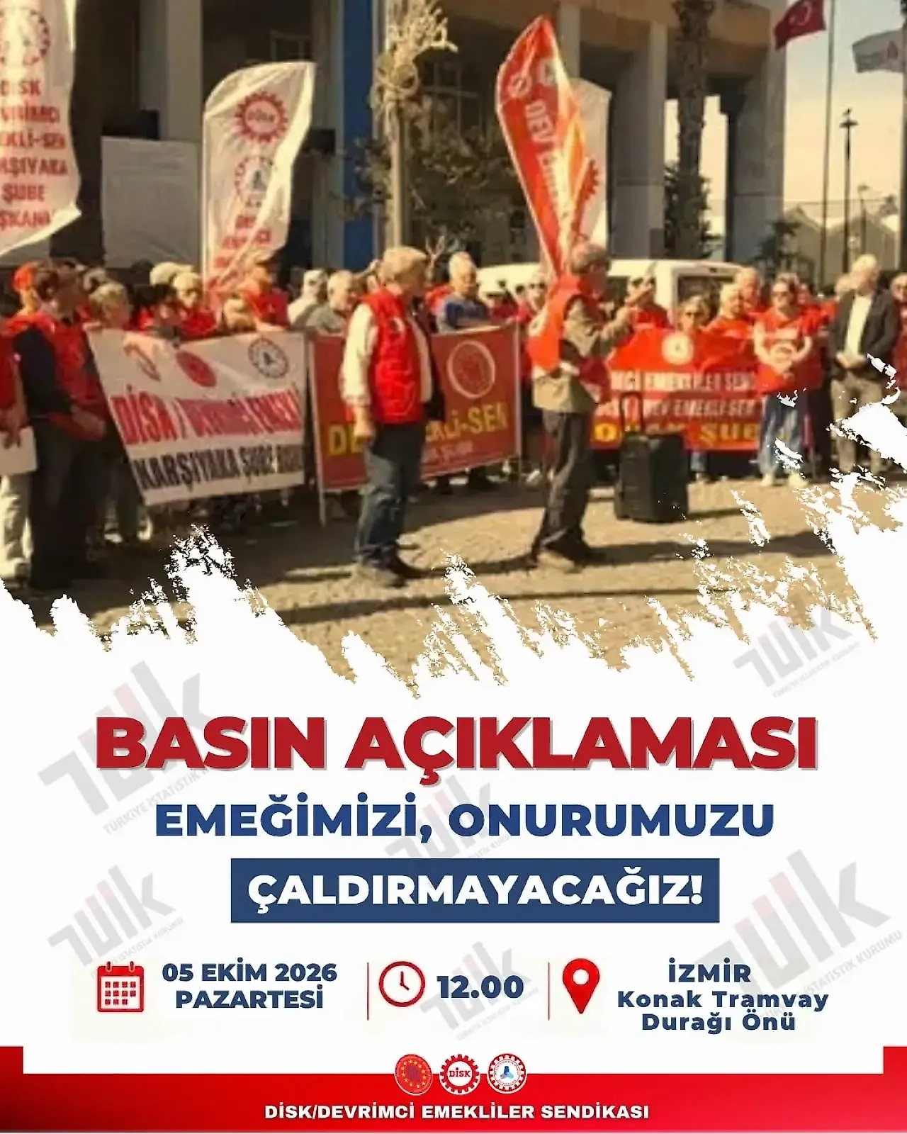 Emekliler Konak Meydanı'nda ses yükseltecek: 17 milyonun talebi için buluşuyorlar
