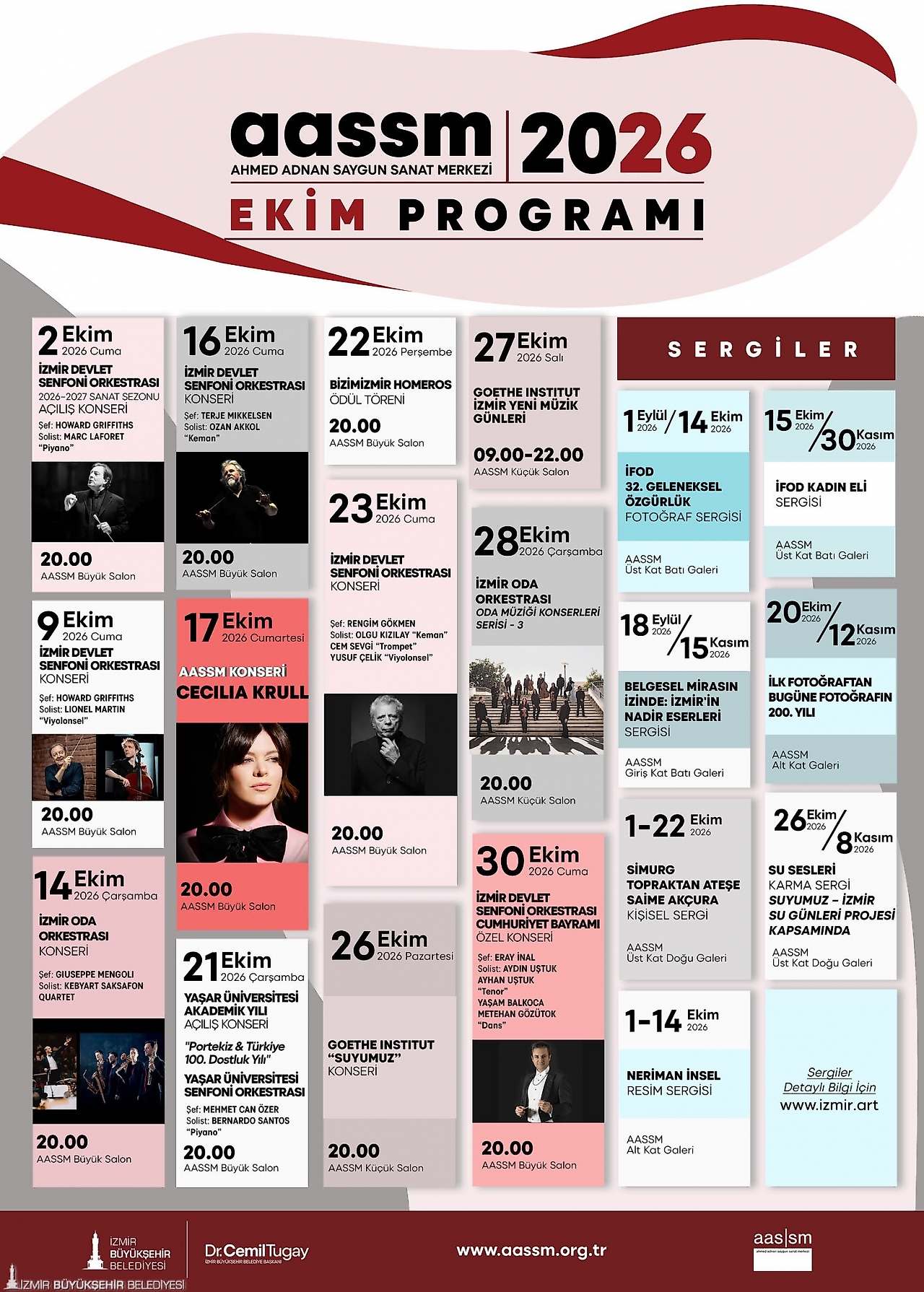 AASSM'de ekim ayı dopdolu: Konser, sergi ve özel etkinlikler