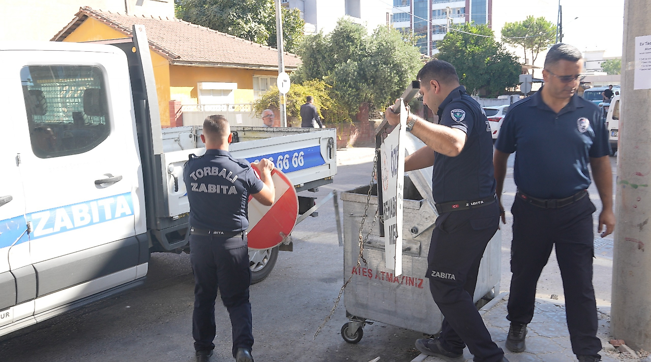 Torbalı'da kaldırım işgallerine denetim: Uymayana ceza uygulanacak