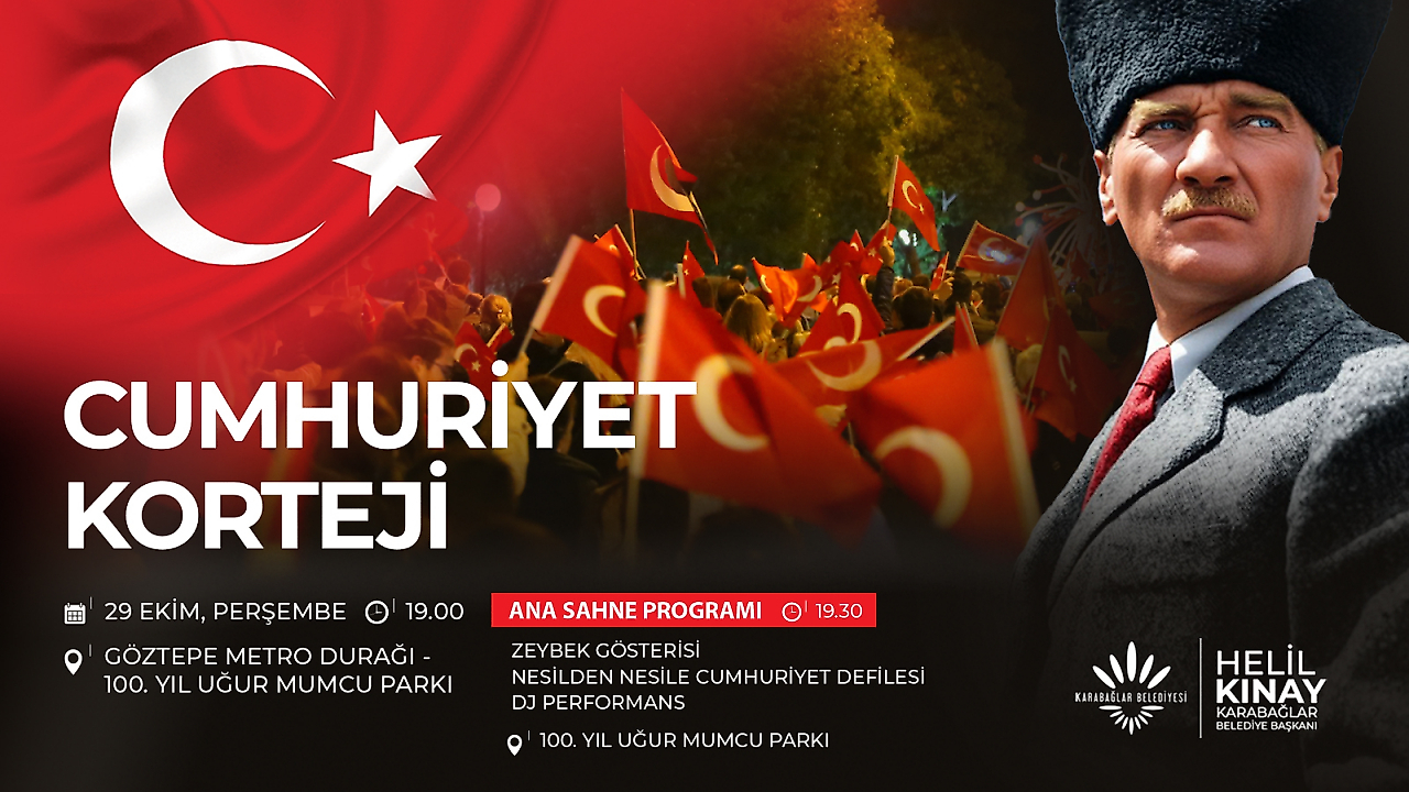 Karabağlar'da 29 Ekim Cumhuriyet Bayramı etkinlik programı açıklandı