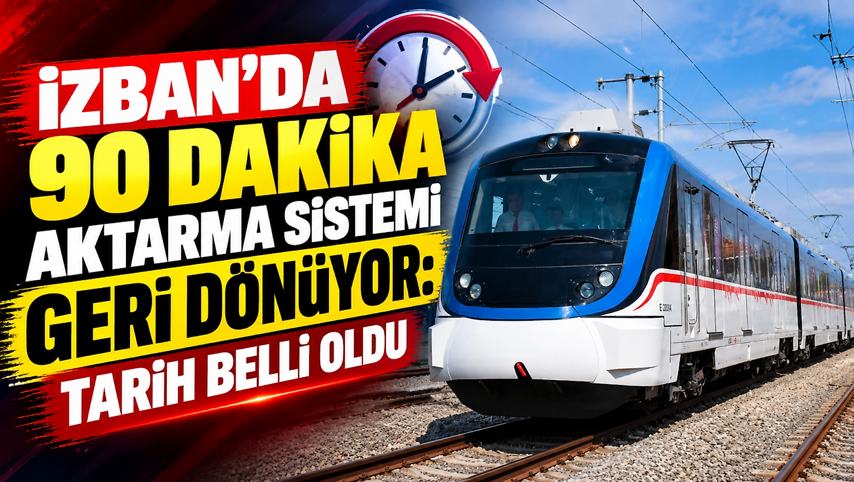 İZBAN'da 90 dakika aktarma sistemi geri dönüyor: Tarih belli oldu