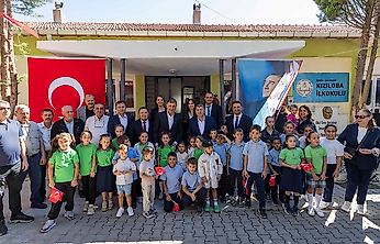 Bayındır Kızıloba İlkokulu baştan aşağı yenilendi
