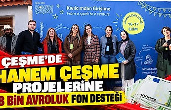 Çeşme'de Hanem Çeşme projelerine 8 bin avroluk fon desteği