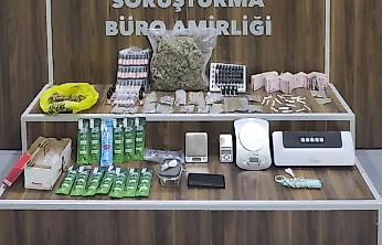 Gaziemir'de uyuşturucu operasyonu: Esrar ve kokain ele geçirildi