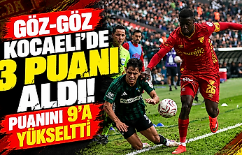 Göz-Göz Kocaeli'de 3 puanı aldı: Puanını 9'a yükseltti