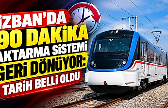 İZBAN'da 90 dakika aktarma sistemi geri dönüyor: Tarih belli oldu
