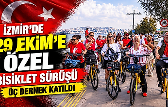İzmir'de 29 Ekim'e özel bisiklet sürüşü: Üç dernek katıldı