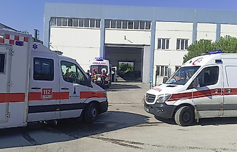 İzmir'de 7 işçinin yaralandığı patlama anı kamerada