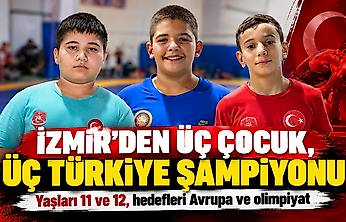 İzmir'de aynı merkezden üç Türkiye şampiyonu yetişti: Hedefleri Avrupa ve olimpiyat