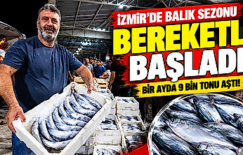 İzmir'de balık sezonu bereketli başladı: Bir ayda 9 bin tonu aştı!