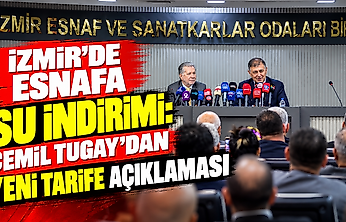 İzmir'de esnafa su indirimi: Cemil Tugay'dan yeni tarife açıklaması