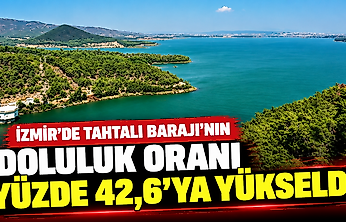 İzmir'de Tahtalı Barajı'nın doluluk oranı yüzde 42,6'ya yükseldi