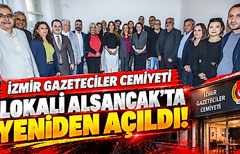 İzmir Gazeteciler Cemiyeti Lokali Alsancak'ta yeniden açıldı