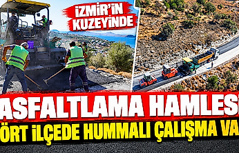 İzmir'in 4 ilçesinde yollar yenileniyor: 16 kilometrede sona gelindi