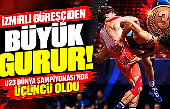 İzmirli güreşçiden büyük gurur: U23 Dünya Şampiyonası'nda üçüncü oldu