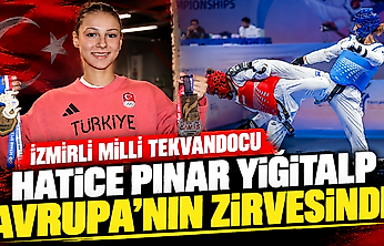 İzmirli milli tekvandocu Hatice Pınar Yiğitalp Avrupa'nın zirvesinde