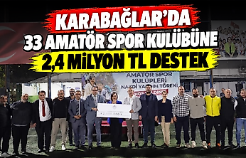 Karabağlar'da 33 amatör spor kulübüne 2,4 milyon TL destek
