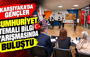 Karşıyaka'da gençler Cumhuriyet temalı bilgi yarışmasında buluştu