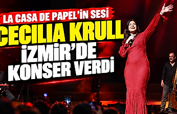 La Casa de Papel'in sesi Cecilia Krull İzmir'de konser verdi