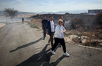 Menderes Başkan Vekili Asuman Şen yangın bölgesinde inceleme yaptı