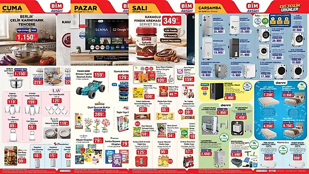 BİM 4-9 Eylül 2026 aktüel ürünler kataloğu: Çelik tencere, krep tava ve nevresim setleri dikkat çekiyor