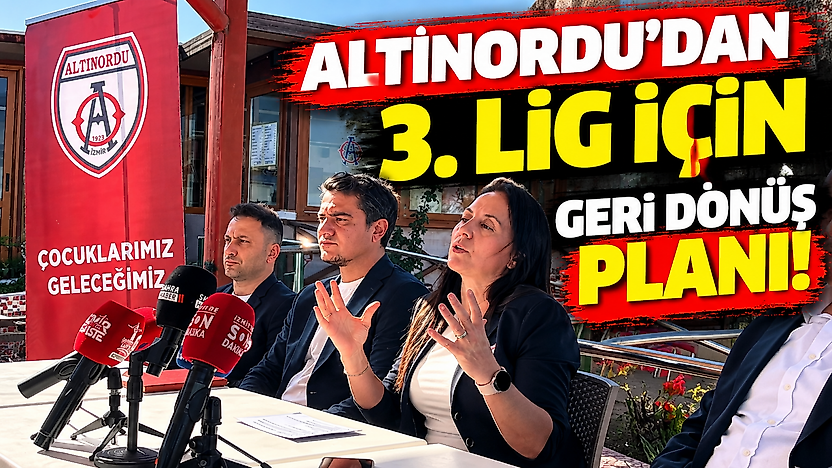 Altınordu'dan 3. Lig için geri dönüş planı!