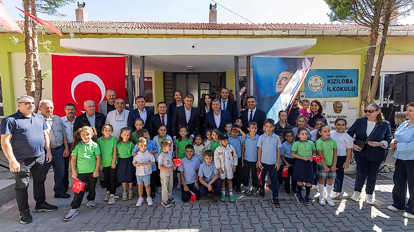 Bayındır Kızıloba İlkokulu baştan aşağı yenilendi