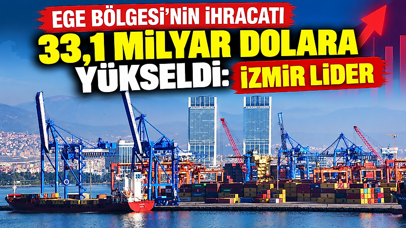 Ege Bölgesi'nin ihracatı 33,1 milyar dolara yükseldi: İzmir lider