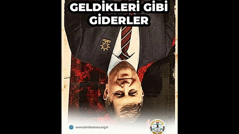 İzmir Barosu'ndan Tugay'a ters fotoğraflı tepki: Geldikleri gibi giderler