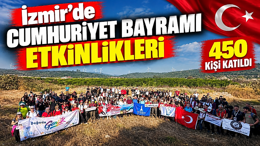 İzmir'de Cumhuriyet Bayramı etkinlikleri: 450 kişi katıldı