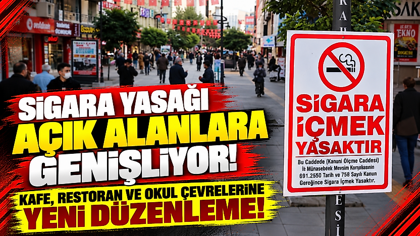 Sigara yasağı açık alanlara genişliyor: Kafe, restoran ve okul çevrelerine yeni düzenleme!