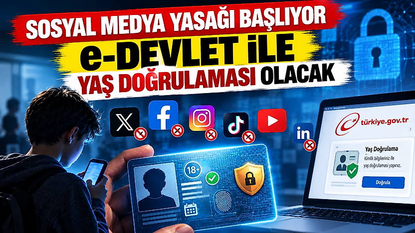 Sosyal medya yasağı başlıyor: e-Devlet ile yaş doğrulaması olacak