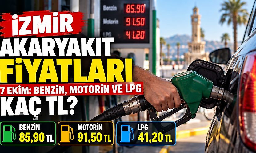 İzmir akaryakıt fiyatları 7 Ekim: Benzin, motorin ve LPG kaç TL?