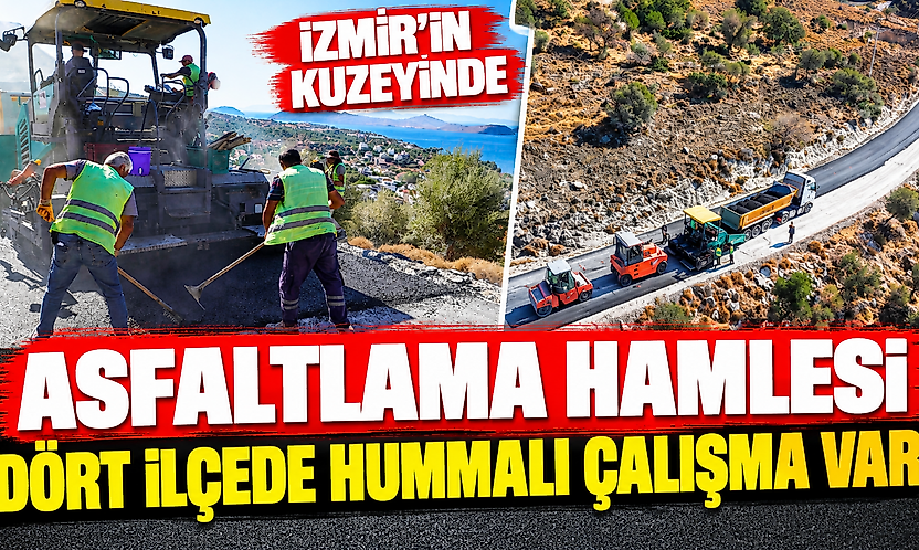 İzmir'in 4 ilçesinde yollar yenileniyor: 16 kilometrede sona gelindi