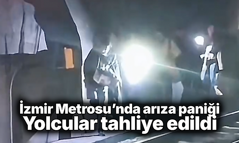 İzmir Metrosu'nda arıza paniği: Yolcular tahliye edildi