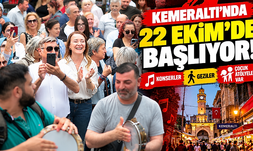 Kemeraltı'nda 22 Ekim'de başlıyor: Konserler, geziler ve çocuk atölyeleri var