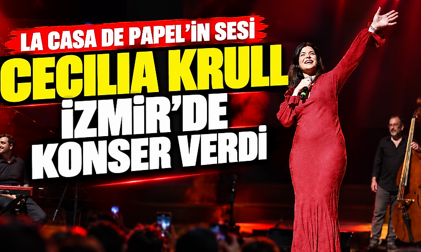 La Casa de Papel'in sesi Cecilia Krull İzmir'de konser verdi
