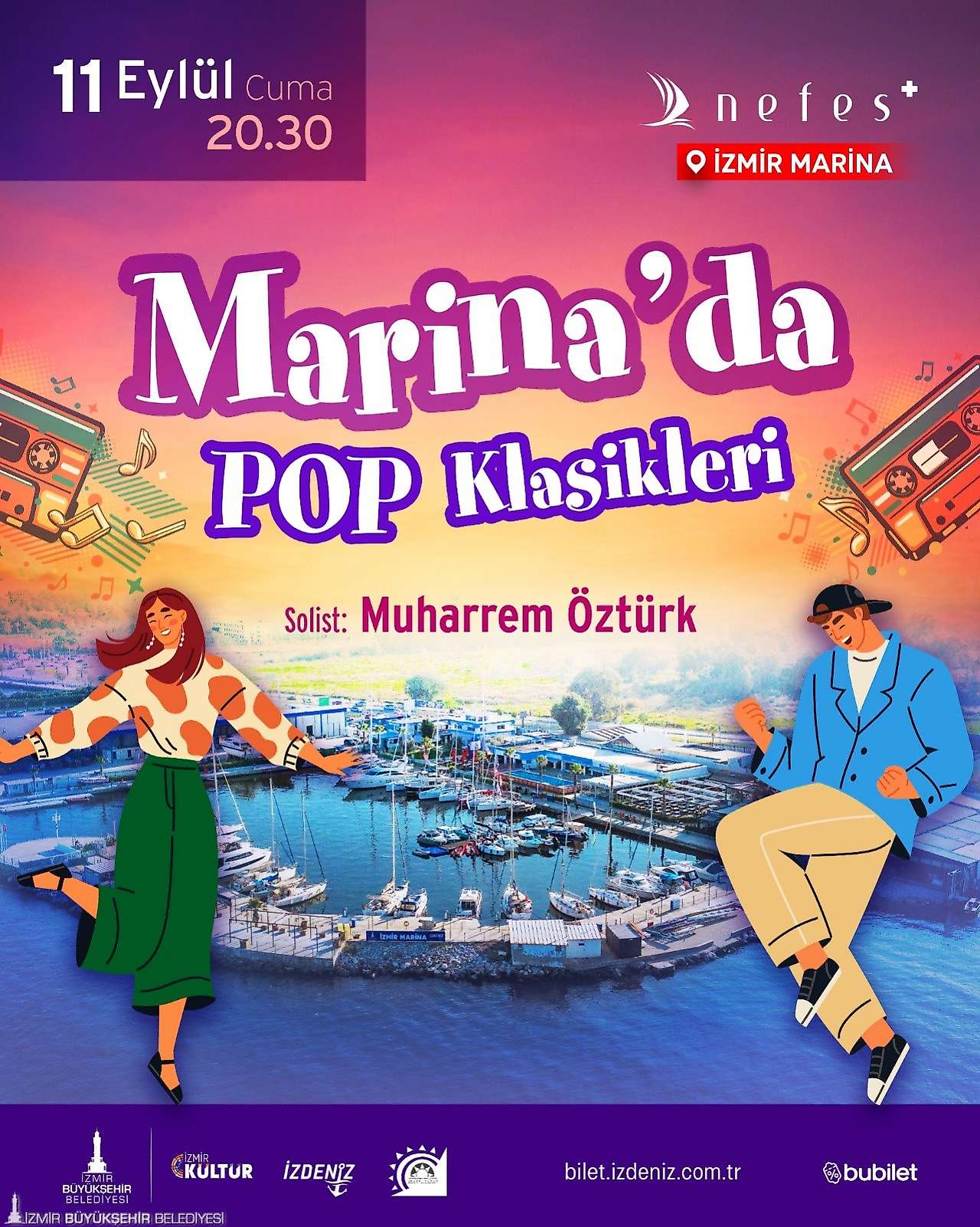 İzmir Marina Geceleri'nde bu kez pop klasikleri var