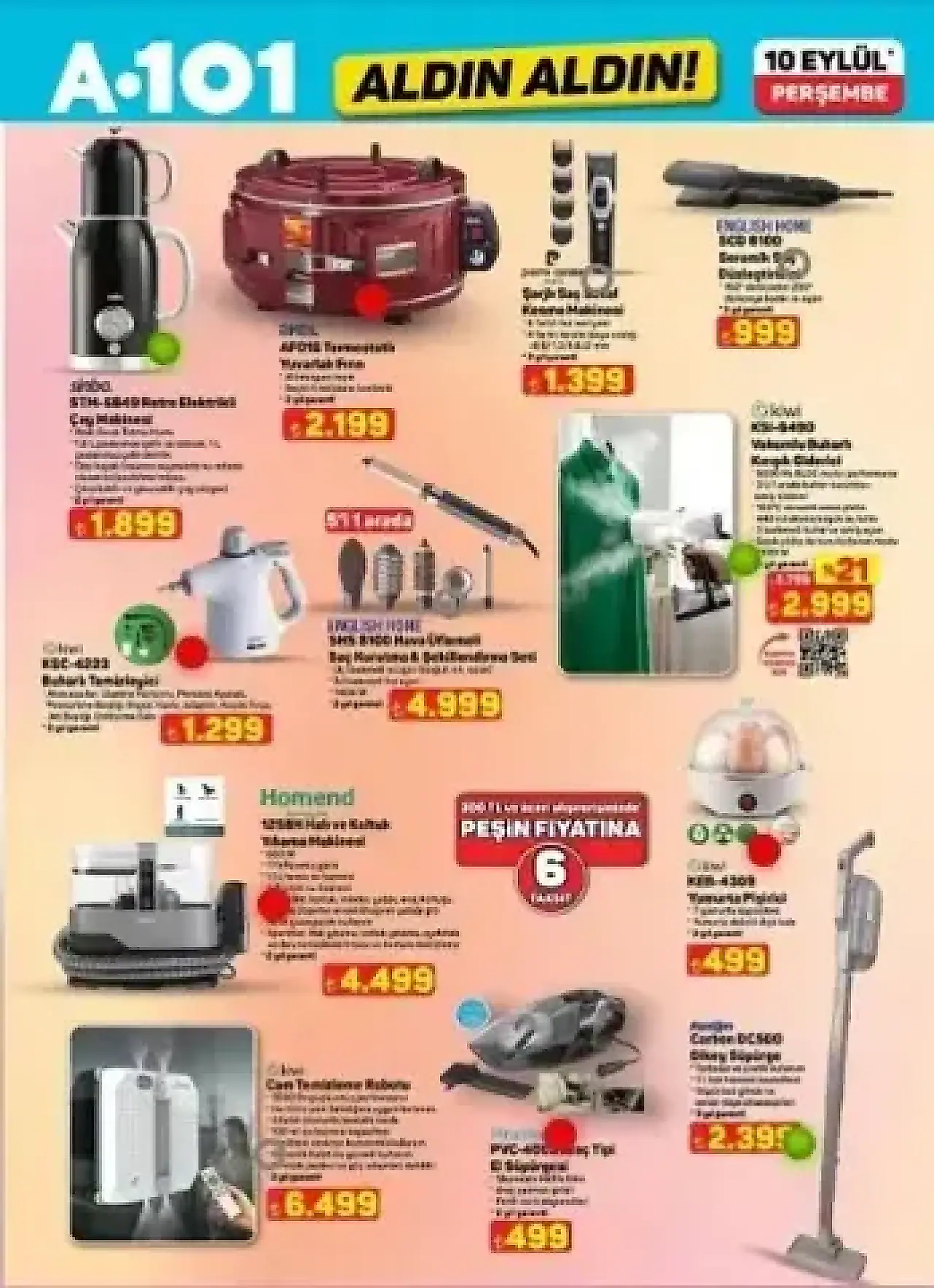 A101 10-16 Eylül 2026 aktüel ürünler kataloğu yayınlandı! Bu hafta hangi ürünler var?