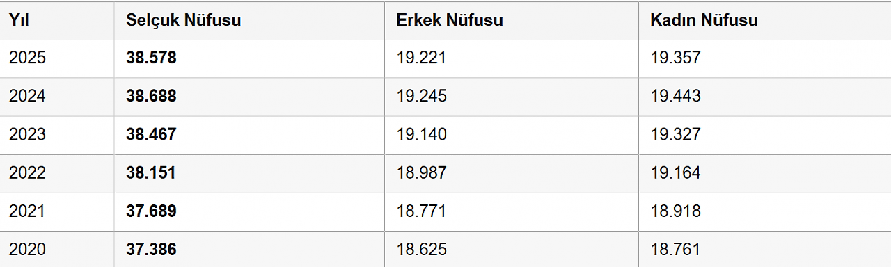 Selçuk'un nüfusu geriledi! İzmir'in tarihi ilçesinde dikkat çeken son tablo