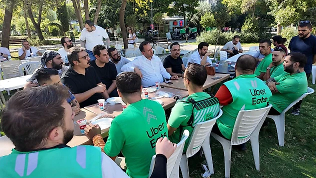 Türkiye'nin ilk Moto Kurye Parkı'nda buluştular... Yüzlerce emekçi bir araya geldi
